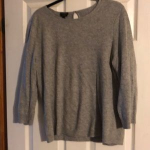 Talbots light grey cashmere sweater. Size XL.